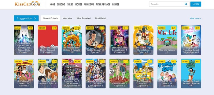 Kisscartoon discount movies list