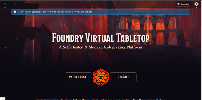 Foundry Virtual Tabletop