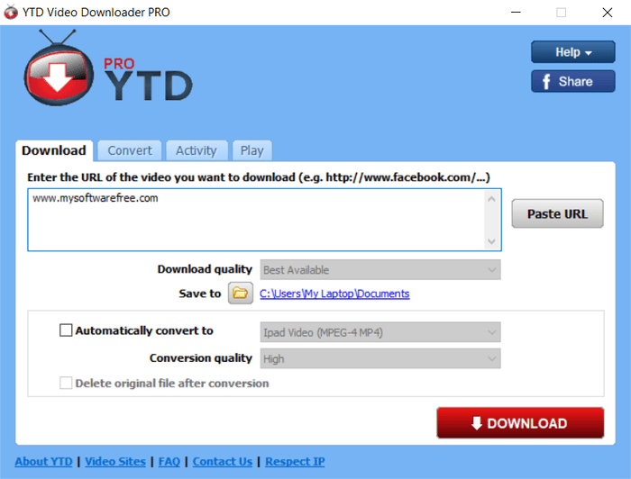 Free Video Downloader for YouTube