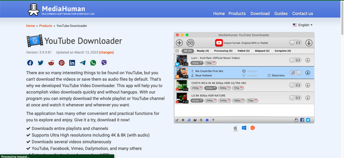 MediaHuman YouTube Downloader