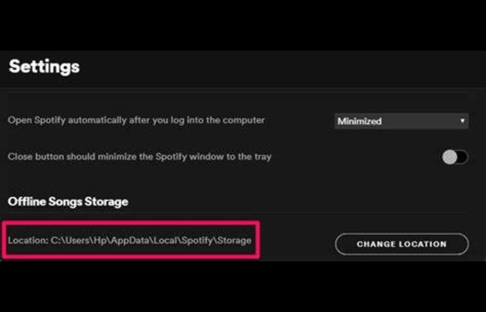 Clear cache and data on Spotify