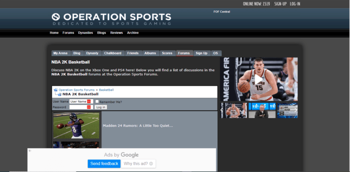 Operation Sports Forums