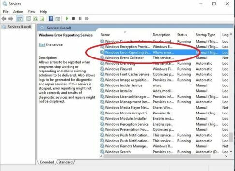 Windows-Error-Reporting-service