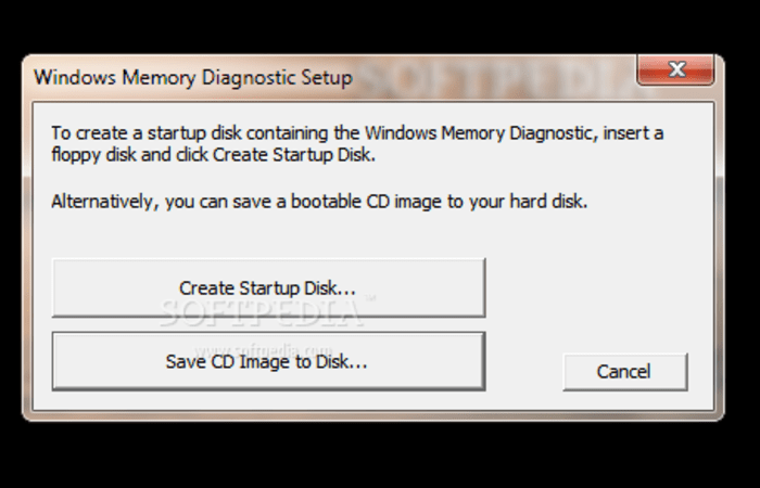 Windows Memory Diagnostic Application