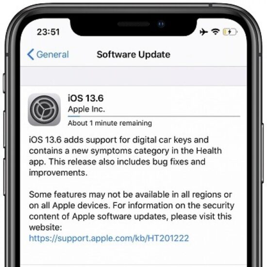 iOS Software Update Screen