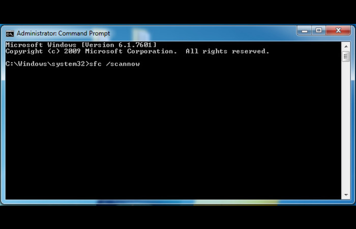 sfc scannow Command in Command Prompt