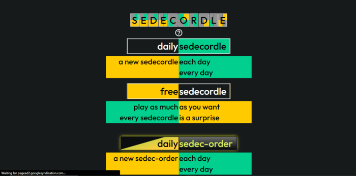 Sedecordle