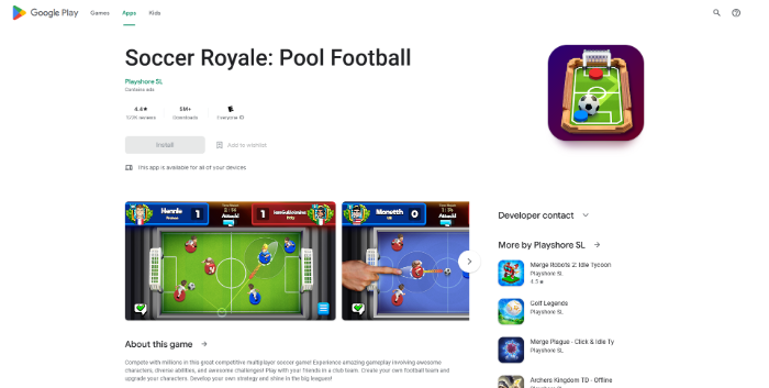 Soccer Royale 2022 PvP Football Game