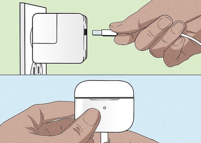 Changing AirPod charging source