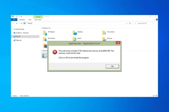 When Does the Windows Explorer Keeps Crashing Error Happen