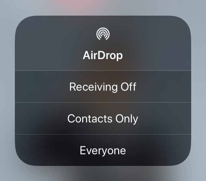 Initial Diagnosis airdrop not working
