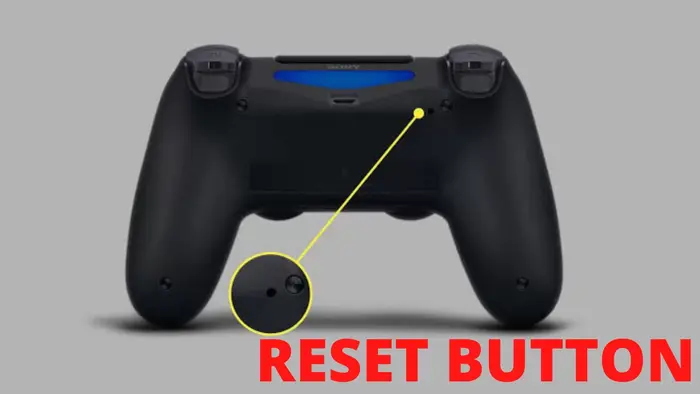 PS4 controller reset button location