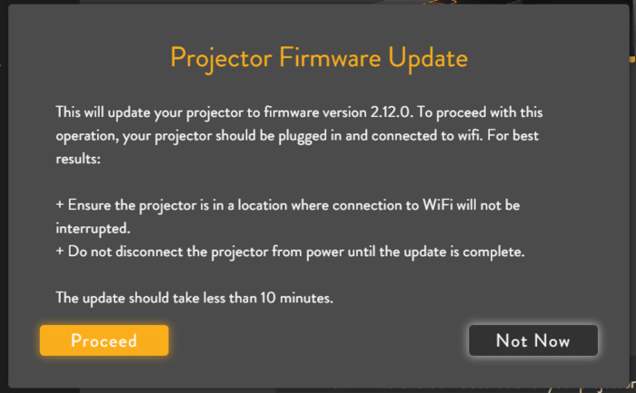 Update Software Firmware