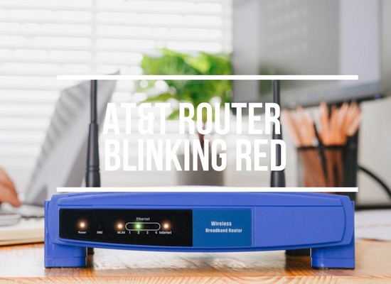 AT&T Router Blinking Red