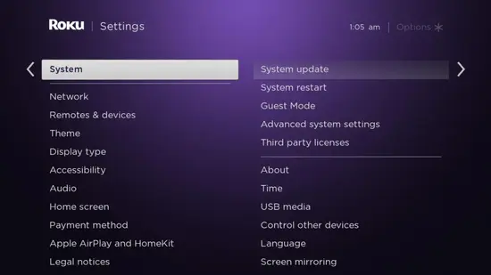 Manually Update Your Roku Device