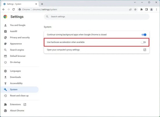 SOLUTION 1 Disable 'Hardware Acceleration' in Browser Settings