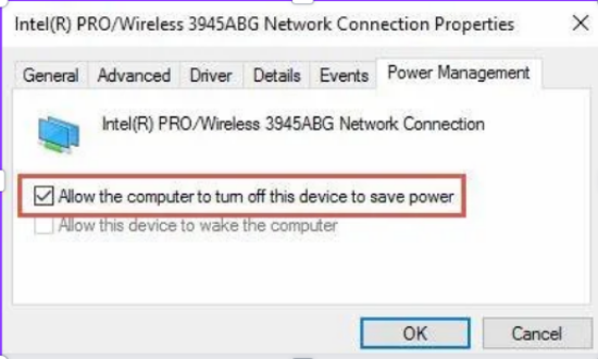 Adjust Network Adapter Power Settings