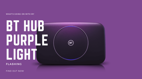 BT Hub Flashing Purple