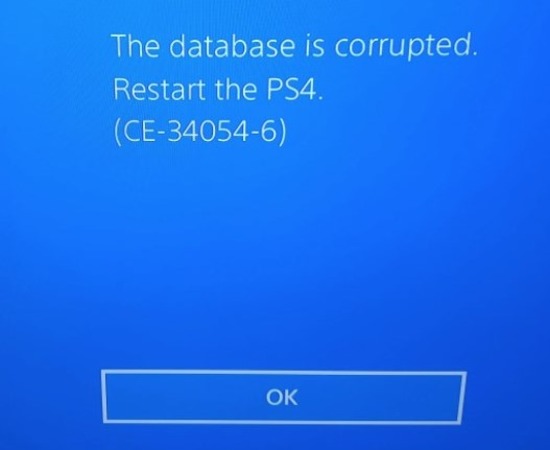 How to Prevent the database is corrupted ps4 Error in the Future