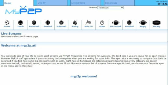 MyP2P: www.myp2p.tv