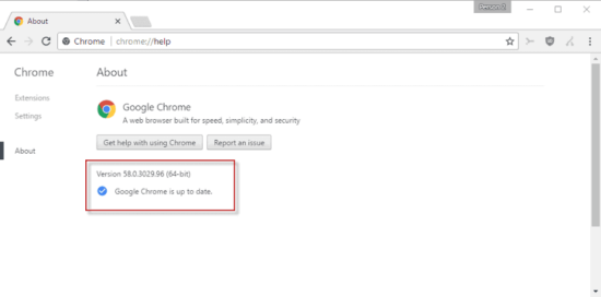 SOLUTION 1: Update Chrome
