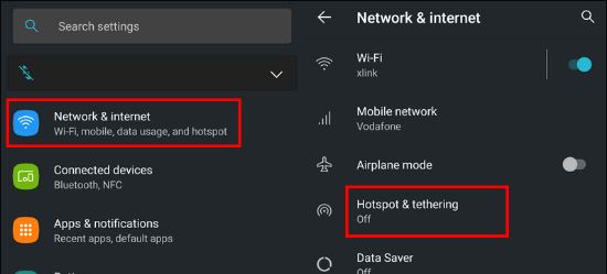 Utilizing the Built-in WiFi Tethering Option