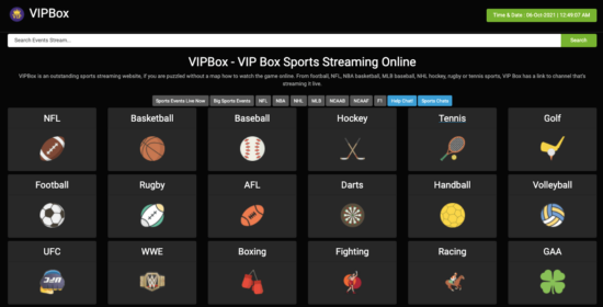 VIPBox: www.vipbox.tv