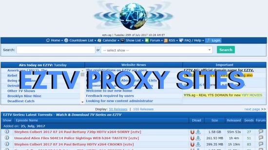 Best EzTv Proxy Mirror Sites