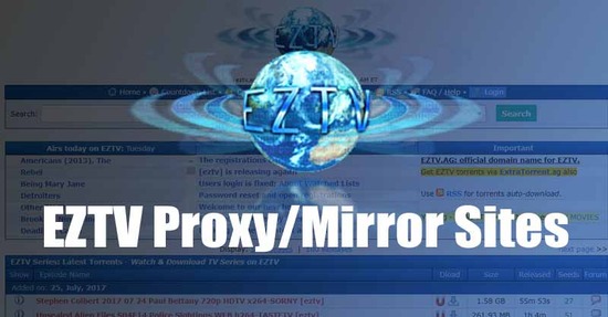 EzTv Proxy List And Mirrors - Best EzTv Alternatives In 2023
